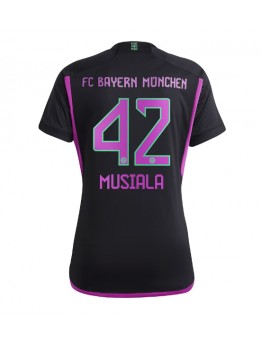 Ženski Nogometna dresi replika Bayern Munich Jamal Musiala #42 Gostujoči 2023-24 Kratek rokav
